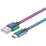 YENKEE YCU 351  USB Type-C     480 Mb/s, 1m, Steel Colored