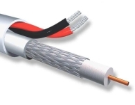  RG59 +2x0.50  , 1 x 75 Ohm mini RG-59  2 .   0,50mm / 