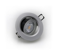ADELEQ 21-07160 LED SPOT ΨΕΥΔΟΡ.ΠΛΑΣΤΙΚΟ ΣΤΡΟΓΓΥΛΟ ΛΕΠΤΟ 7W 6300K 38' ΑΣΗΜΙ