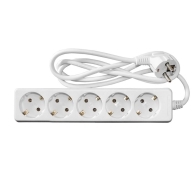 ADELEQ 15-311550 ΠΟΛΥΠΡΙΖΟ ΜΕ ΚΑΛΩΔΙΟ 3x1mm² 1.5μ 5 ΣΟΥΚΟ ΛΕΥΚΟ