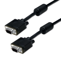 Powertech CAB-G010 VGA Male to VGA Male  Ferrites 20m