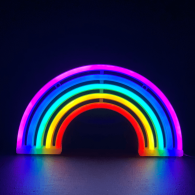  , 80 NEON LED    (3xAA)/USB, RGB, IP20, 18x2x30cm
