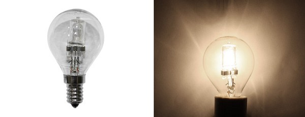 ADELEQ 14-7142 ΛΑΜΠΑ ΑΛΟΓΟΝΟΥ ΣΦΑΙΡΙΚΗ ECO Φ45mm Ε14 230V 42W ΔΙΑΦΑΝΗ