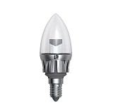 ADELEQ 13-1405100-S LED ΛΑΜΠΑ ΚΕΡΑΚΙ ΑΣΗΜΙ ΑΛΟΥΜΙΝΙΟ ΔΙΑΦΑΝΟ Ε14 5W  ΘΕΡΜΟ