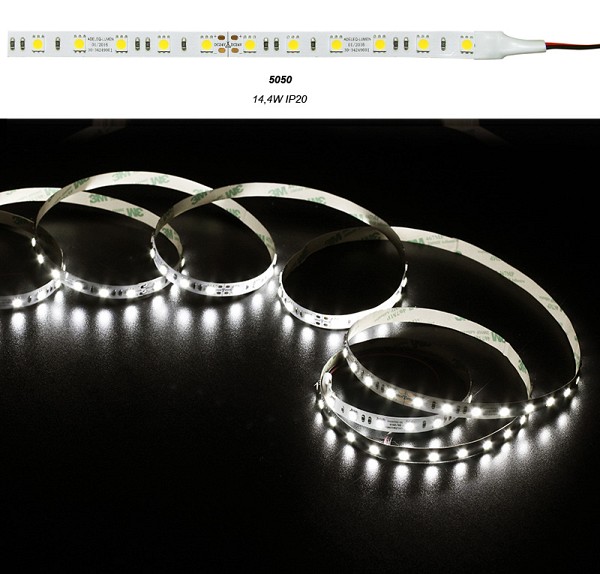 ADELEQ 30-34249001 TAINIA LED ΛΕΥΚΗ 24VDC 14.4W/M 5050  IP20