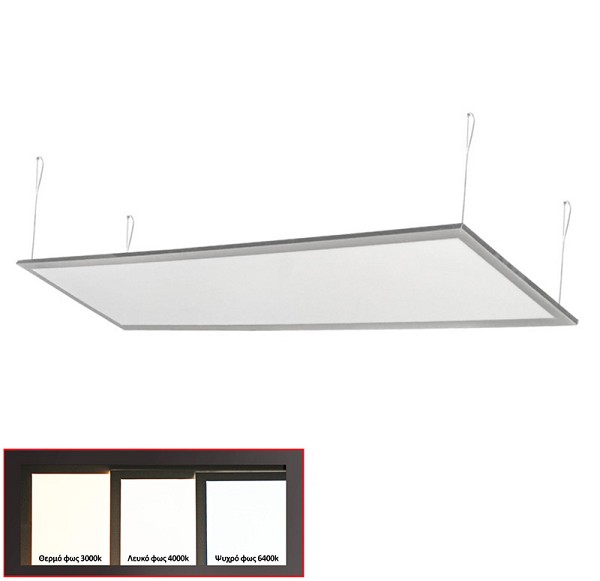 ADELEQ 21-1205061 ΦΩΤΙΣΤΙΚΟ LED PANEL SLIM 30x120 50W 4000K ΑΣΗΜΙ