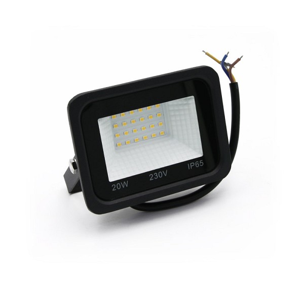 ADELEQ 3-372011 ΠΡΟΒΟΛΕΑΣ LED-SMD 20W 230V 4000K IP65 ΜΑΥΡΟΣ