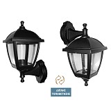 ADELEQ 9-331 ΦΑΝΑΡΙ PC ΕΠΙΤΟΙΧΟ ΤΕΤΡΑΓΩΝΟ ΔΙΠΛΗΣ ΤΟΠΟΘ Ε27 IP44 ΜΑΥΡΟ