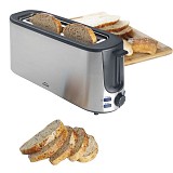 Αυτόματη φρυγανιέρα 1 φέτας 25cm, INOX 18/10, 1000W, 41x12x18.5cm, Lacor