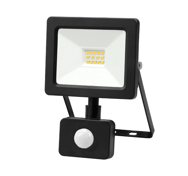ADELEQ 3-3901011 ΠΡΟΒΟΛΕΑΣ LED SMD 10W ΜΕ ΑΝΙΧΝΕΥΤΗ ΚΙΝΗΣ.4100K IP65 ΜΑΥΡΟΣ