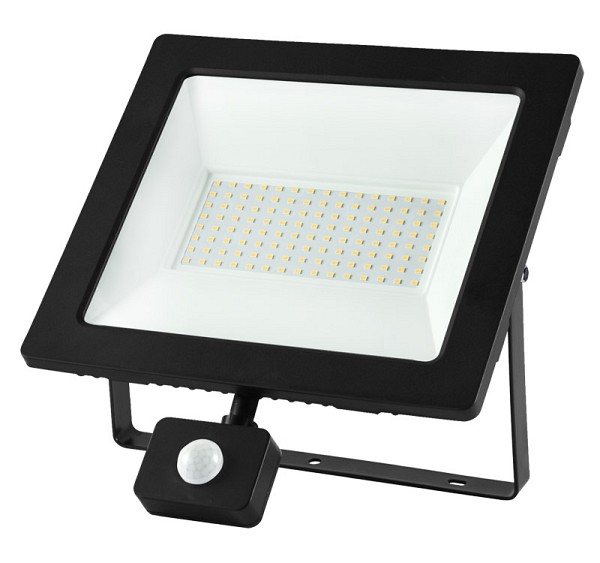 ADELEQ 3-390100011 ΠΡΟΒΟΛΕΑΣ LED SMD 100W ΜΕ ΑΝΙΧΝΕΥΤΗ ΚΙΝΗΣ.4100K IP65 ΜΑΥΡΟΣ