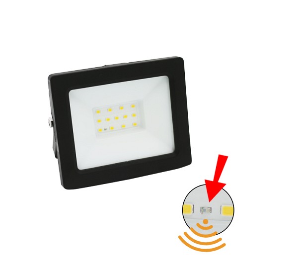 ADELEQ 3-0301011 ΠΡΟΒΟΛΕΑΣ LED-SMD 10W ΦΩΤΟΚΥΤΤΑΡΟ 4000Κ IP65 ΜΑΥΡΟΣ