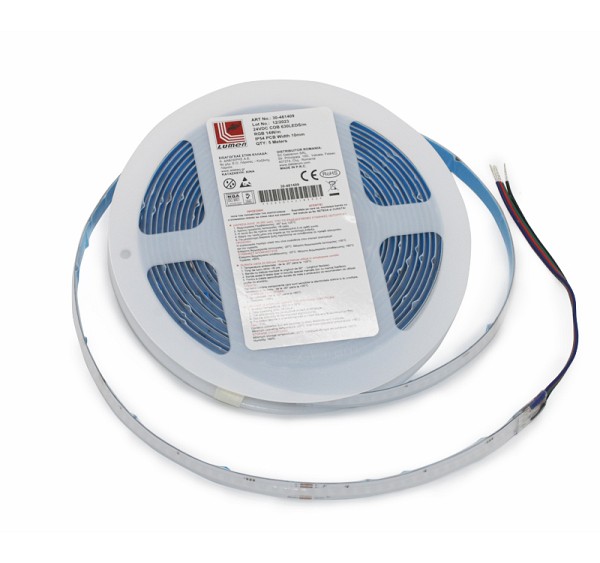 ADELEQ 30-481409 ΤΑΙΝΙΑ COB LED 5m 24VDC 14W/m 630LED/m RGB IP54