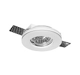 ADELEQ 21-11001 ΣΠΟΤ ΓΥΨΙΝΟ ΨΕΥΔ/ΦΗΣ ΜΟΝΟ ΣΤΡΟΓΓΥΛΟ GU10 ΡΗΧΟ Φ:100 h:25mm