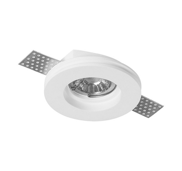 ADELEQ 21-11002 ΣΠΟΤ ΓΥΨΙΝΟ ΨΕΥΔ/ΦΗΣ ΜΟΝΟ ΣΤΡΟΓΓΥΛΟ GU10 Φ:100 h:35mm