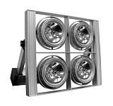 ADELEQ 3-114106 ΦΩΤΙΣΤ.ΟΡΟΦΗΣ/ΕΠΙΤΟΙΧΟ ΤΕΤΡΑΓ.AR111 ΜΕ ΛΑΜΠΑ ΑΛΟΓΟΝ.4x50W ΓΚΡΙ