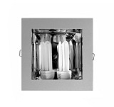 ADELEQ 3-7702768 ΦΩΤ.ΨΕΥΔ.ΑΛΟΥΜ.ΤΕΤΡΑΓΩΝ.2 ΝΤΟΥΙ Ε27 2x20W ΑΣΗΜ(WL2020)SG